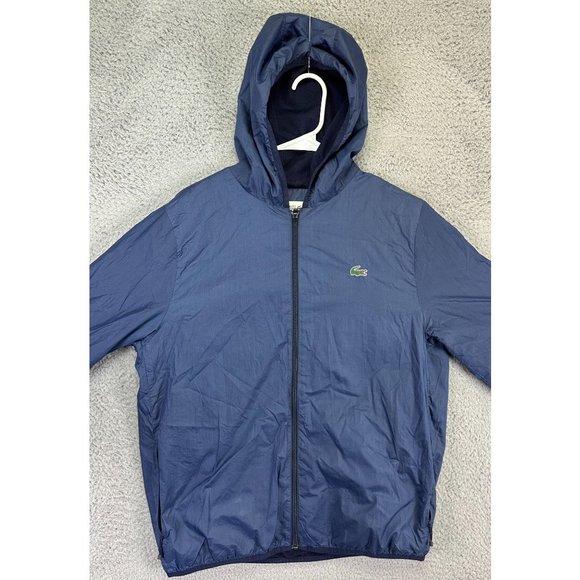 Lacoste Other - Lacoste Sport Jacket Adult Large L Navy Hoodie Full Zip Casual Outdoors Men's